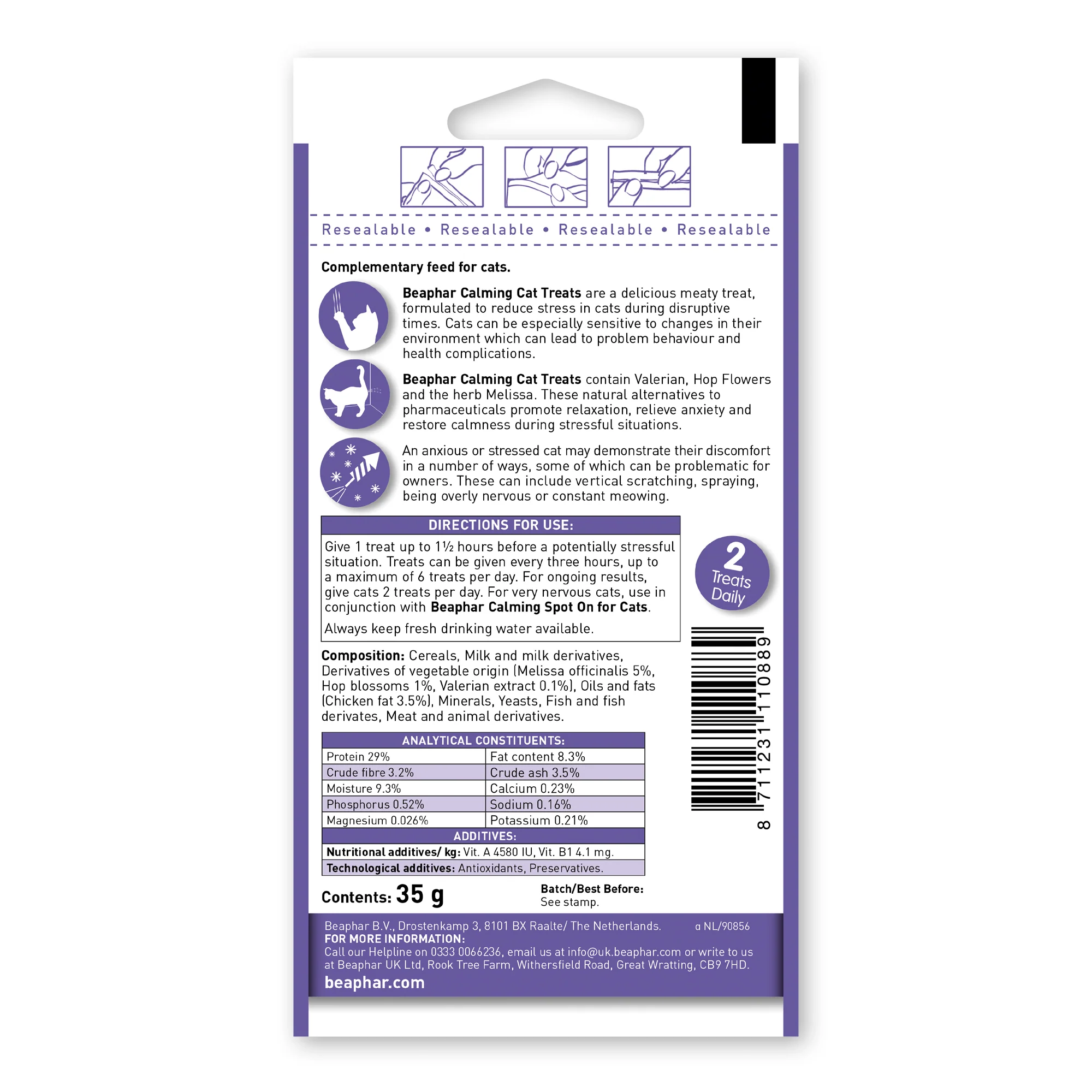 Beaphar Calming Cat Treats 35g - Image 3