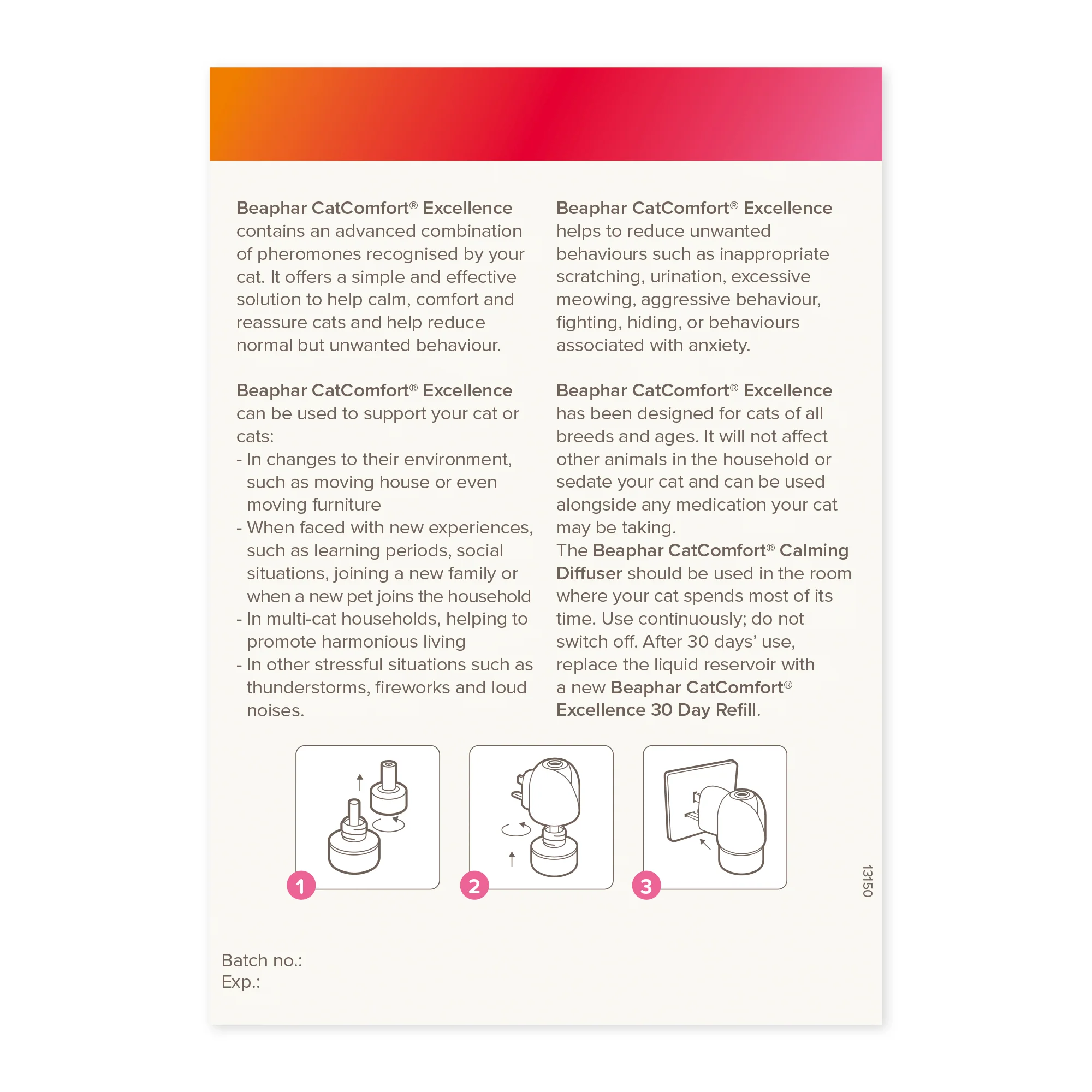 Beaphar Cat Comfort Excellence Plug In Diffuser & 48ml Comfort Refill - Image 6