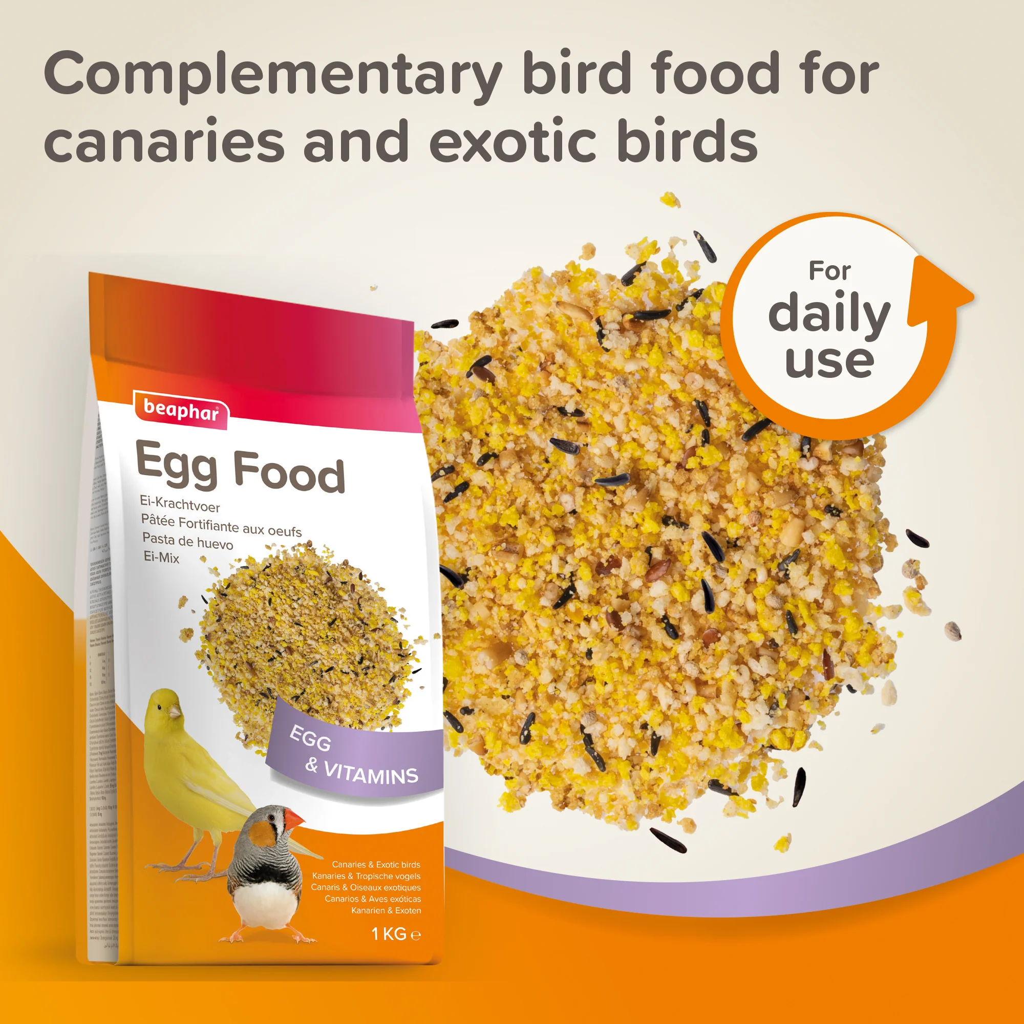 Beaphar Egg Food For Canaries & Finches 1kg - Image 6