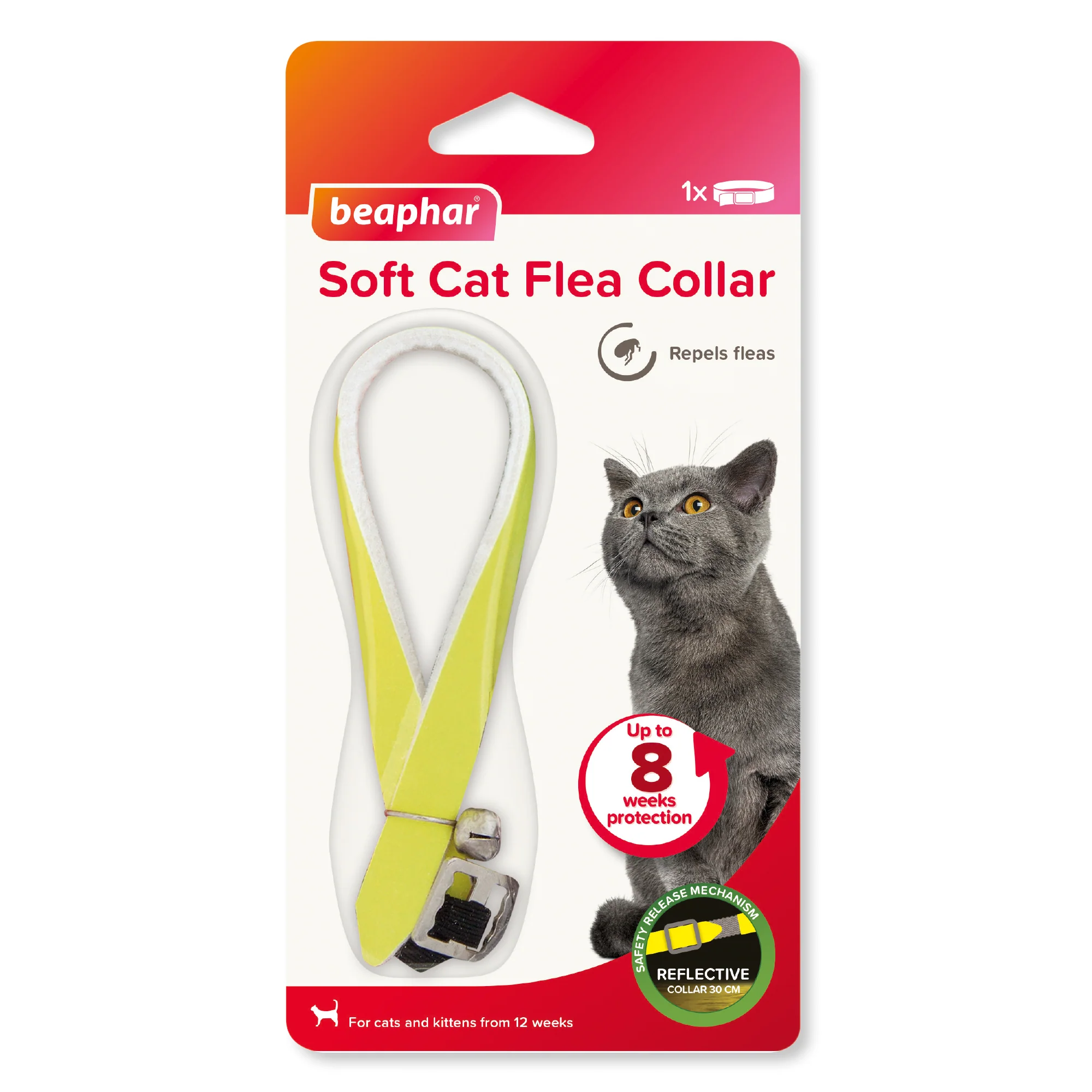 Beaphar Reflective Yellow Cat Flea Collar - Image 3