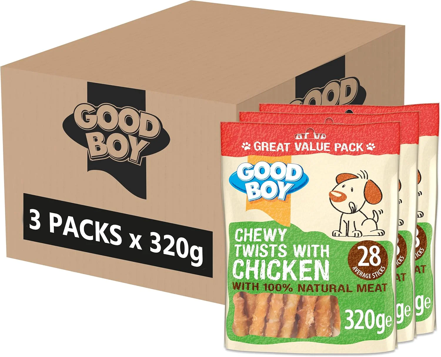 Good Boy Chewy Twists With Chicken 320g - Image 7