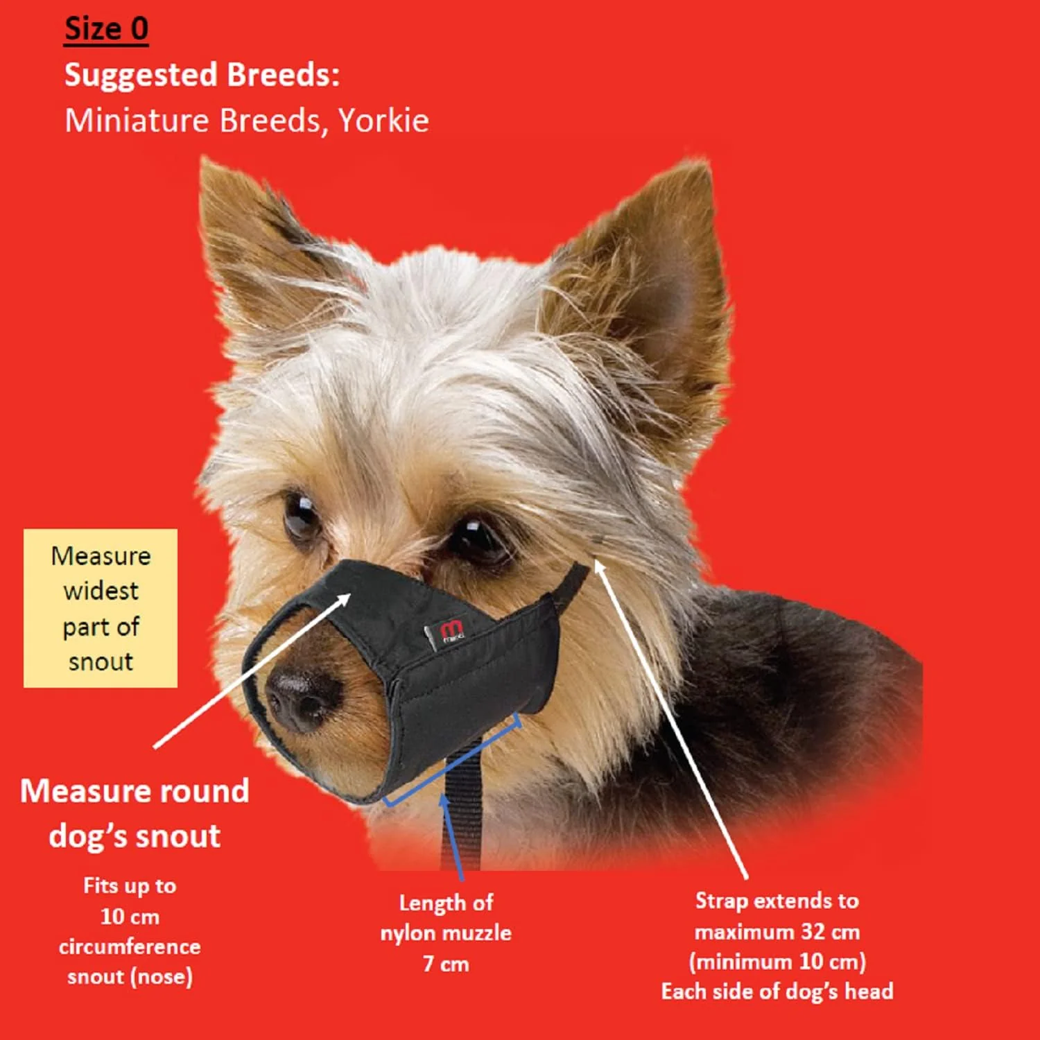 Mikki Nylon Muzzle Size 0 - Image 7