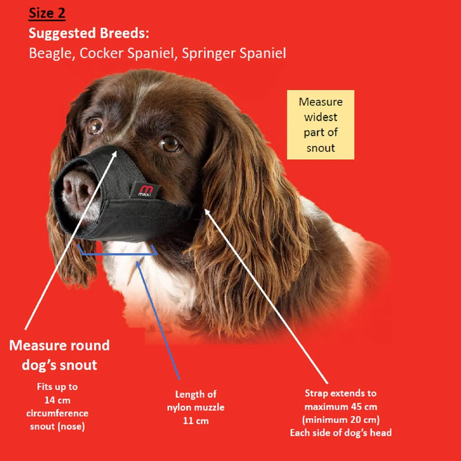 Mikki Nylon Muzzle Size 2 - Image 5