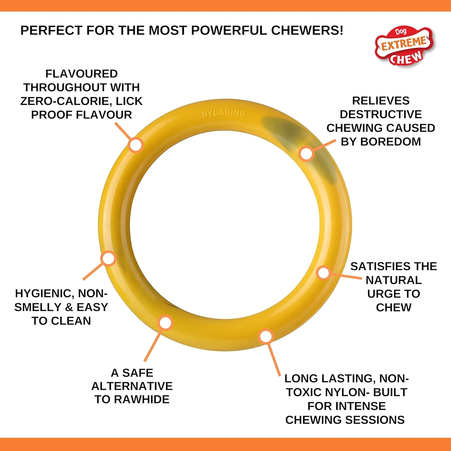 Nylabone Bacon Cheeseburger Ring - Image 4