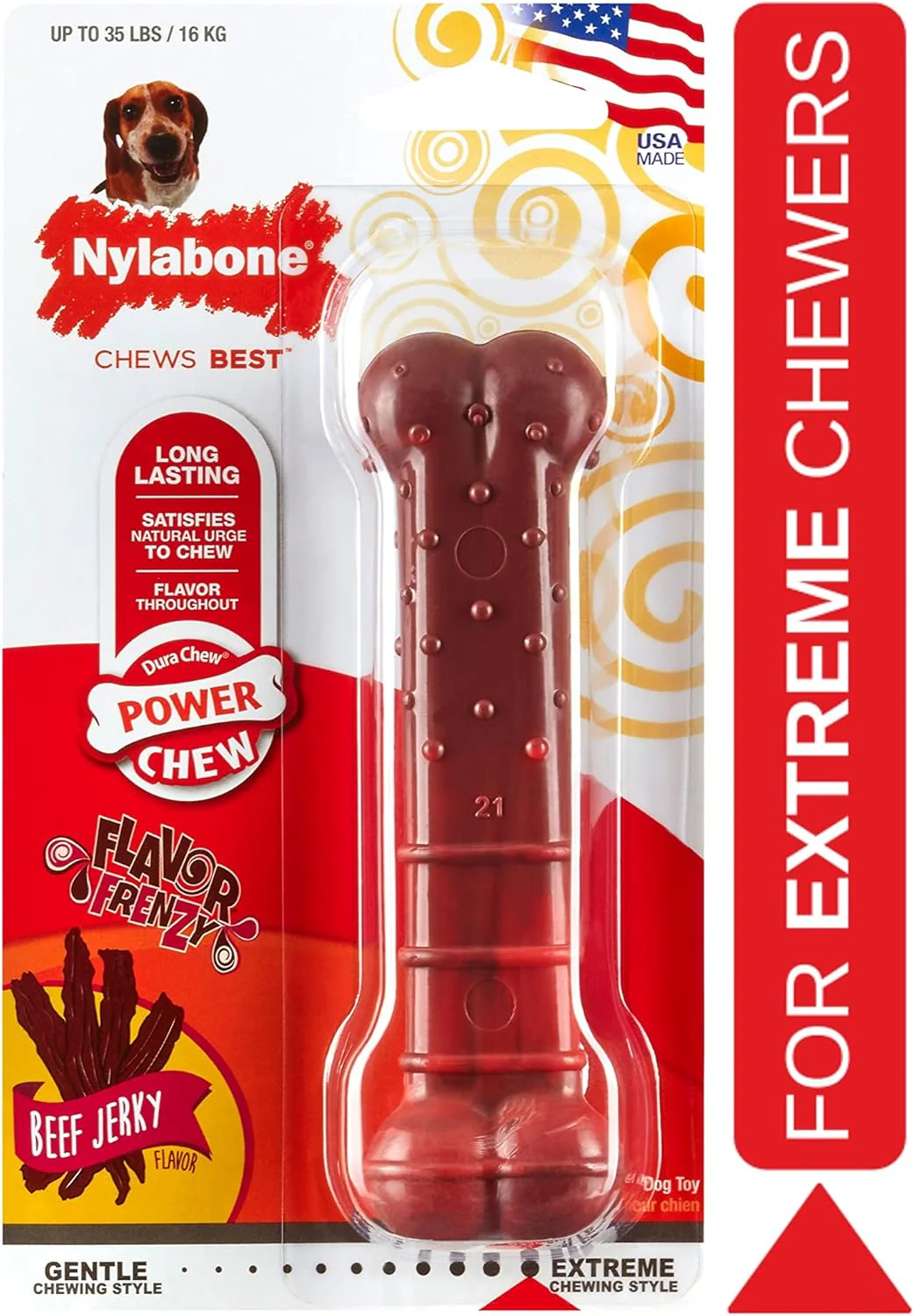 Nylabone Beef Jerky Wolf - Image 4