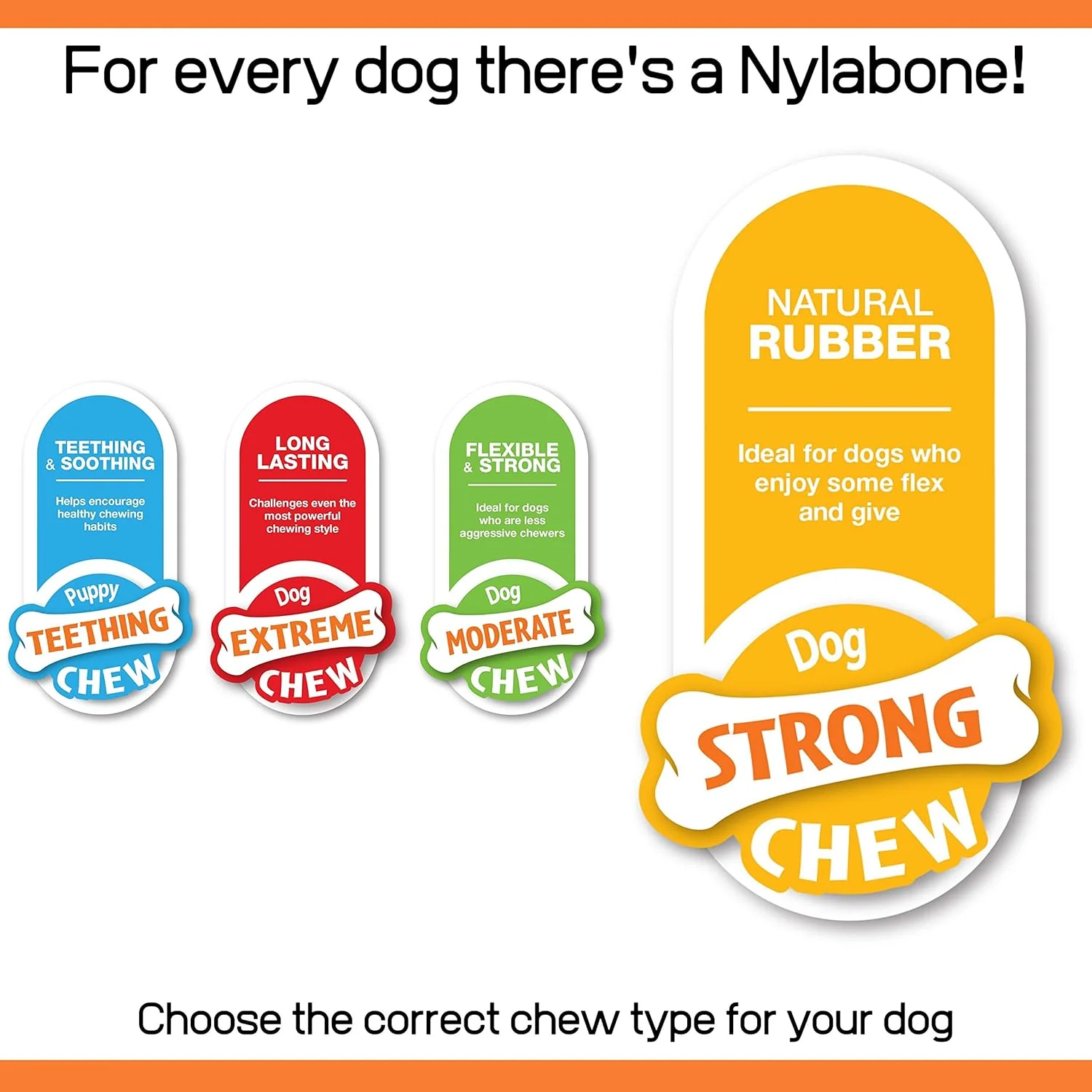 Nylabone Black Rubber Ring Roll & Chase Beef Medium - Image 6