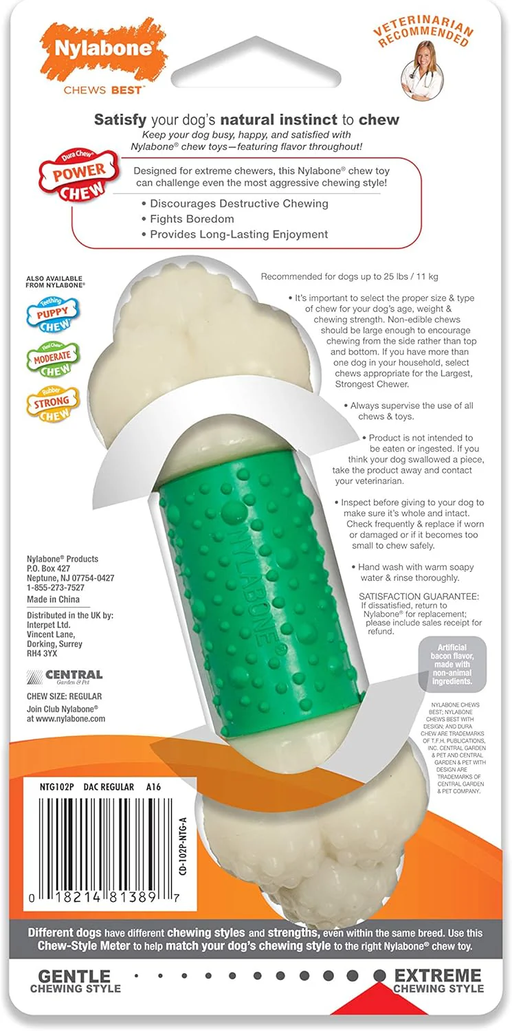 Nylabone Double Action Bacon Small - Image 3