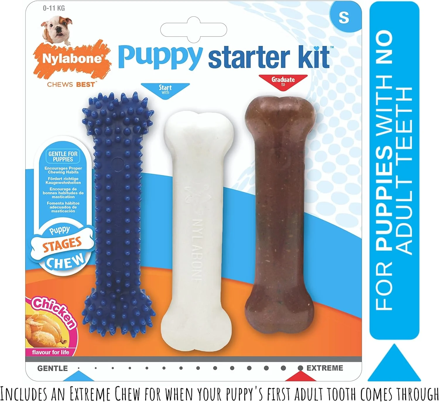 Nylabone Puppy Starter Kit 3 pcs - Image 3