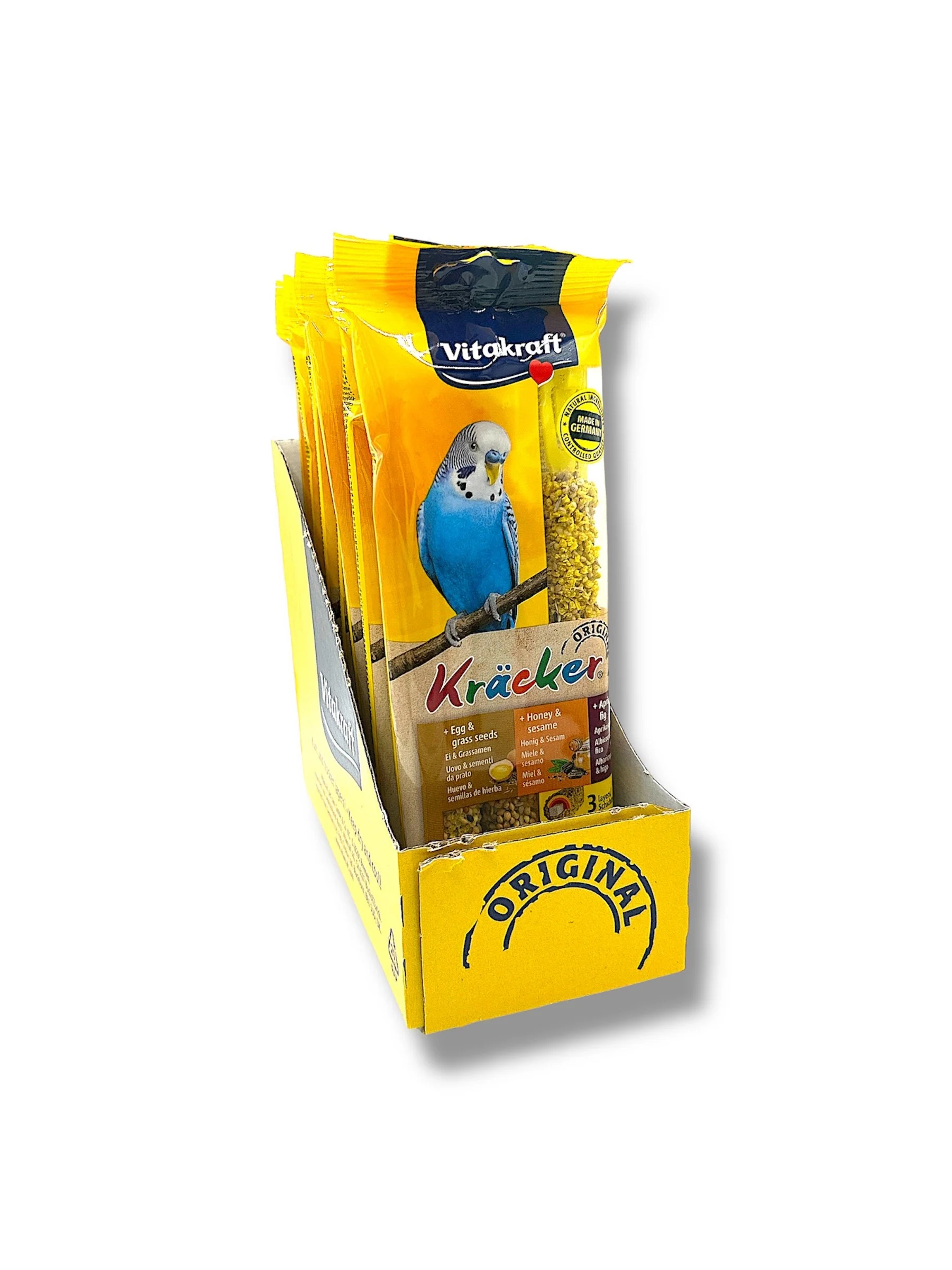 Vitakraft Trio Mix Budgie Kracker Sticks Egg Apricot & Honey Triple Pack - Image 10