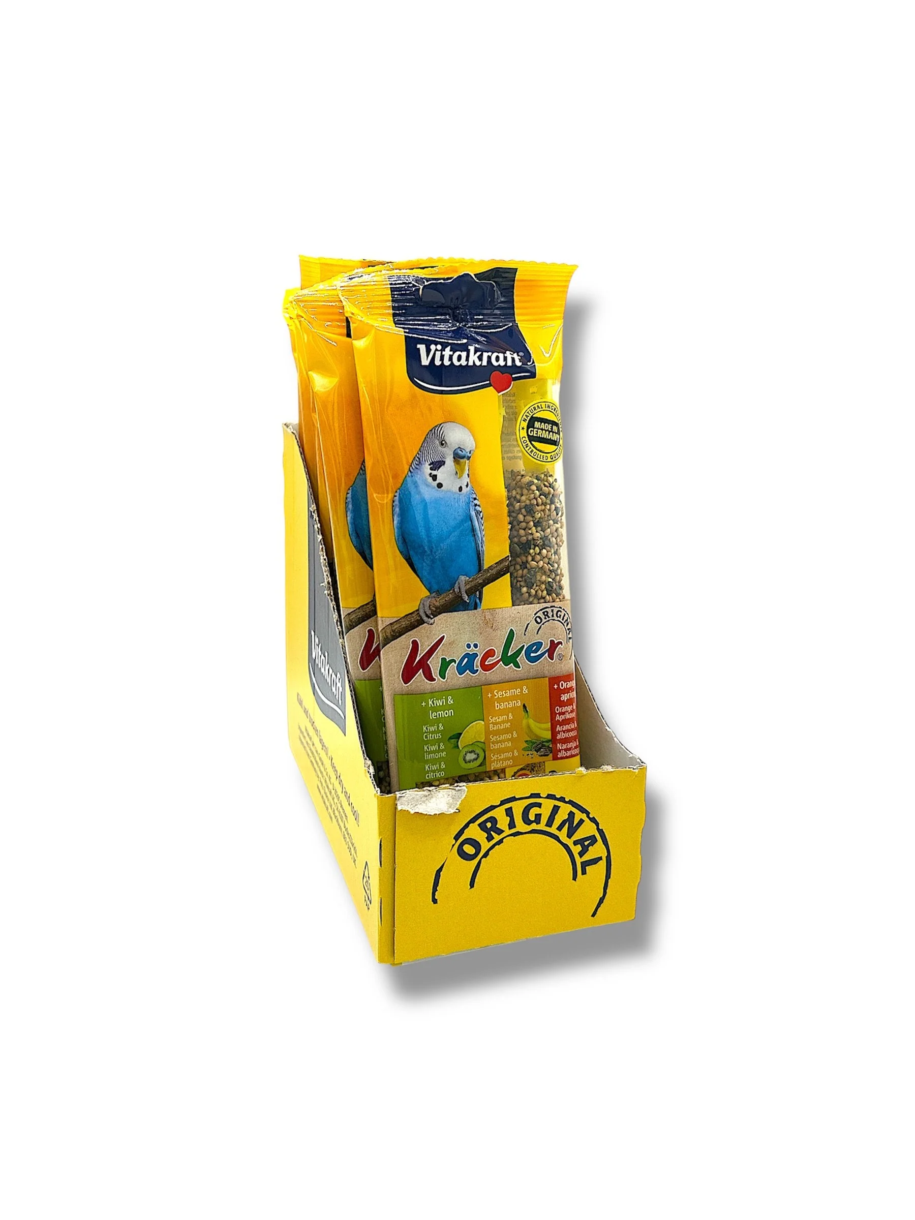Vitakraft Trio Mix Budgie Kracker Sticks Kiwi Banana & Orange Triple Pack - Image 5