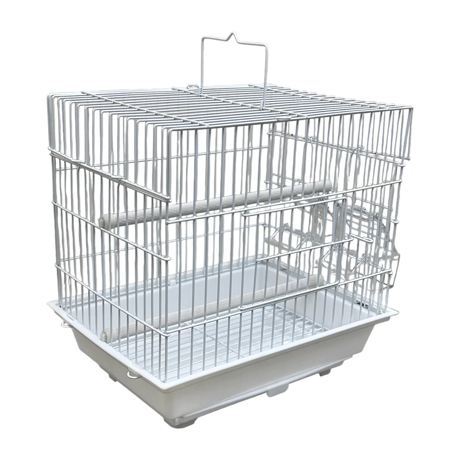 Wundapets Small Bird Travelling Cage White - Image 3