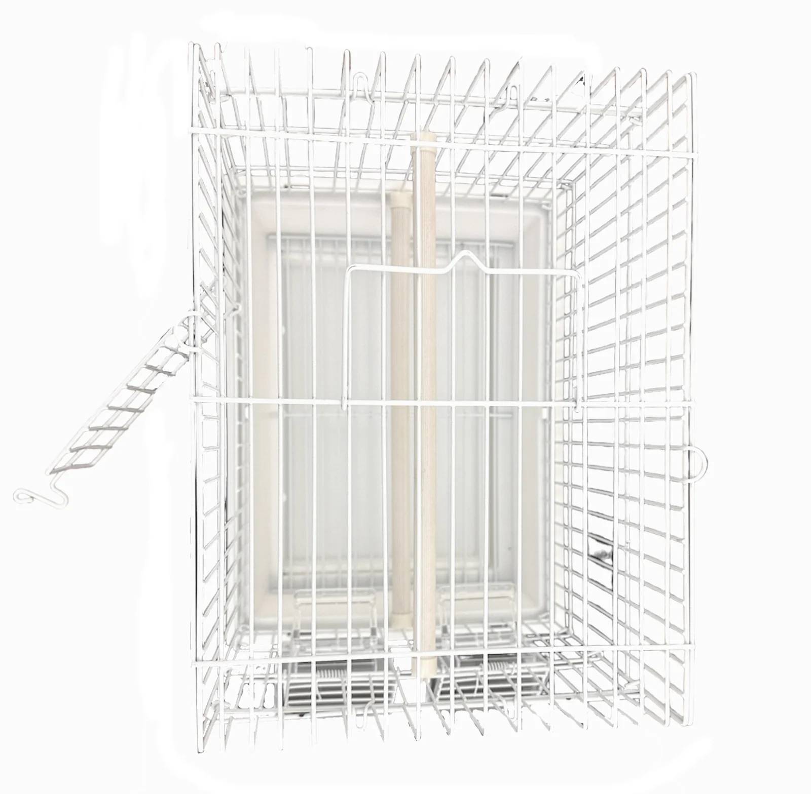 Wundapets Small Bird Travelling Cage White - Image 5